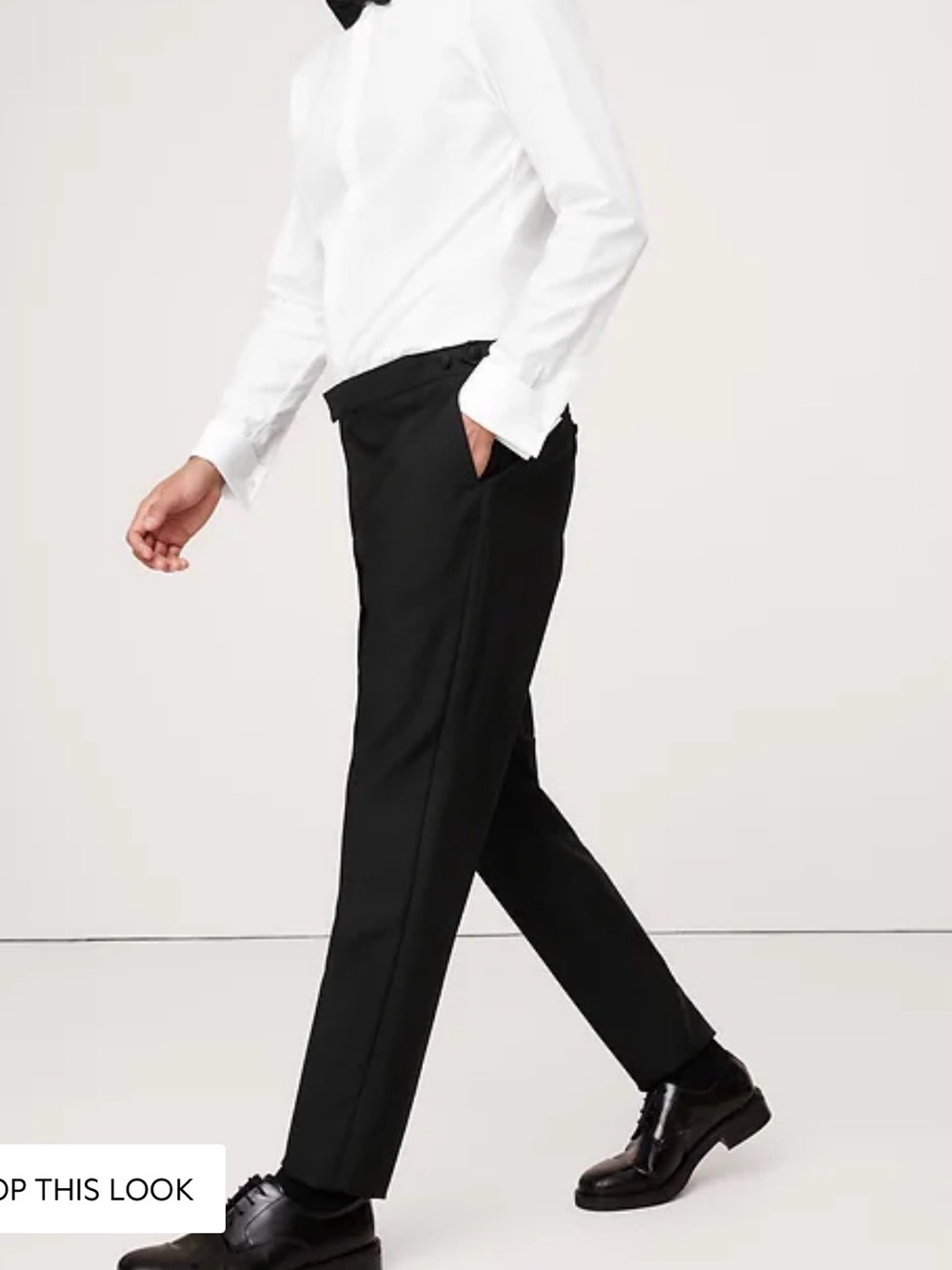 Banana republic  Men's Sleek Black Dress Pants worn, once to funeral 32 waist